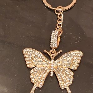 Butterfly Rhinestones Key Chain/Bag Charm
